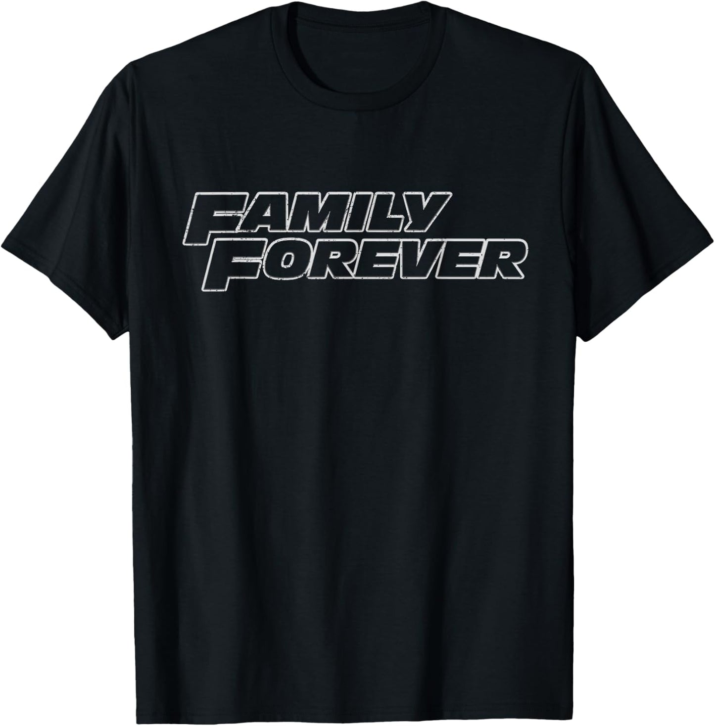 Fast Car Family Forever Funny T-Shirt - T-Shirt | Black
