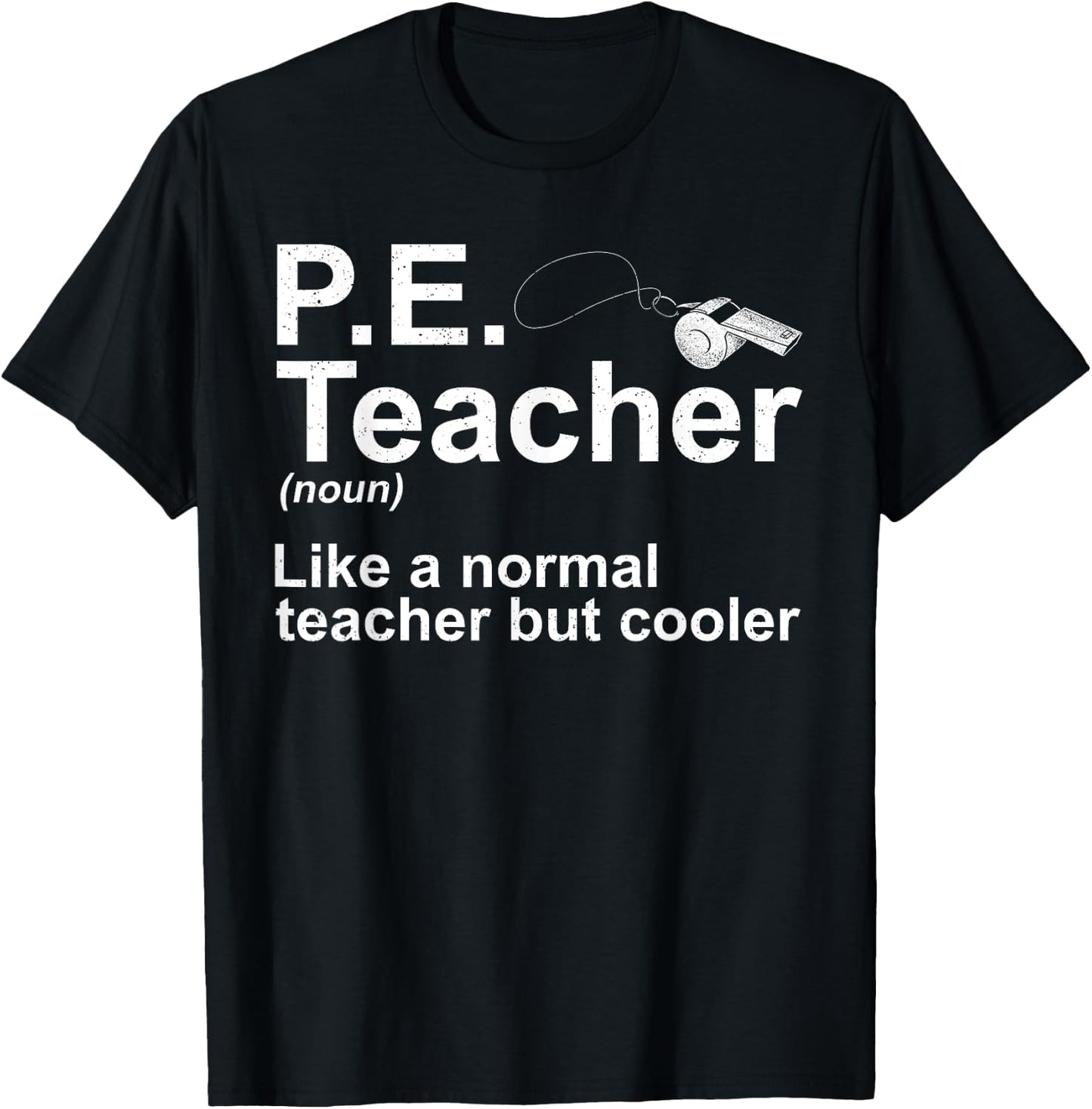 Cool PE Teacher Art Women Physical Education Teacher T-Shirt - T-Shirt | Black
