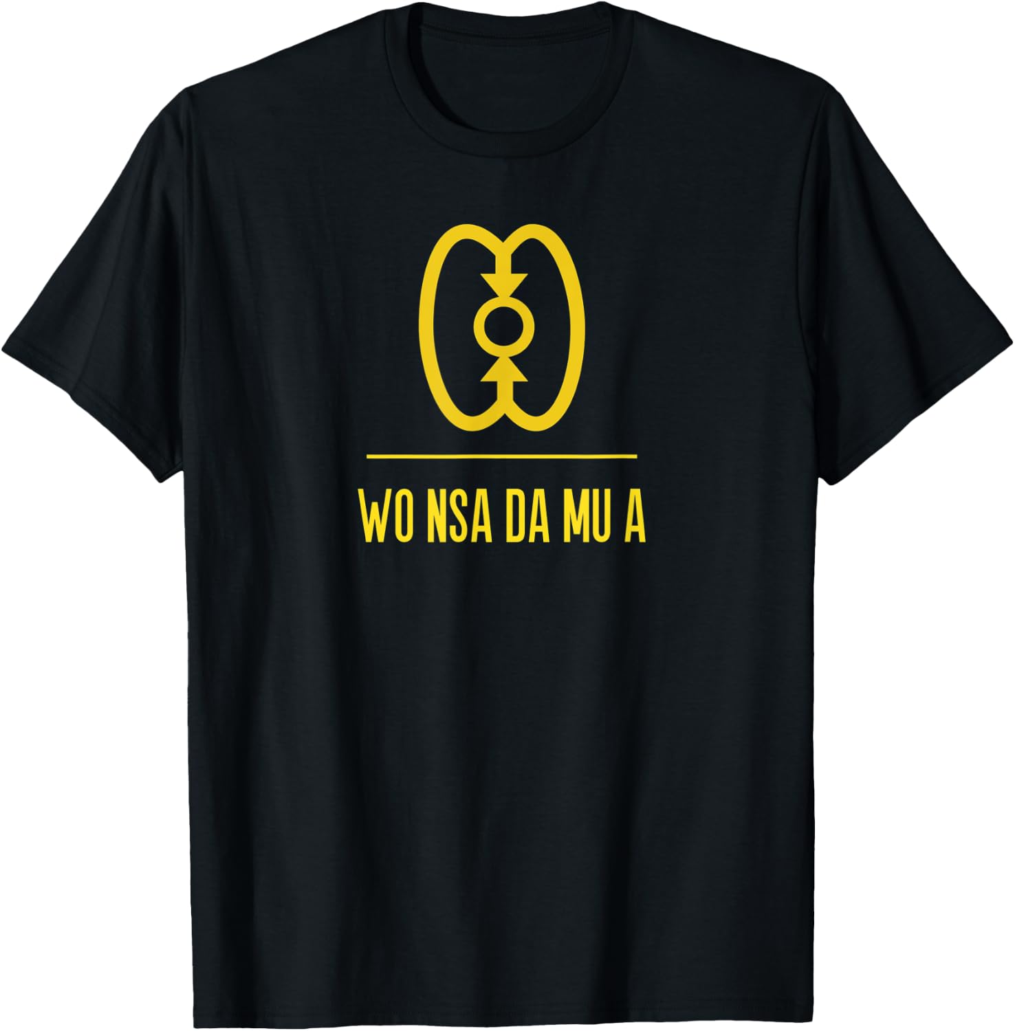 Adinkra Symbol | WO NSA DA MU A Black Pride Graphic T-Shirt - T-Shirt | Black