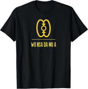 Adinkra Symbol | WO NSA DA MU A Black Pride Graphic T-Shirt - T-Shirt | Black