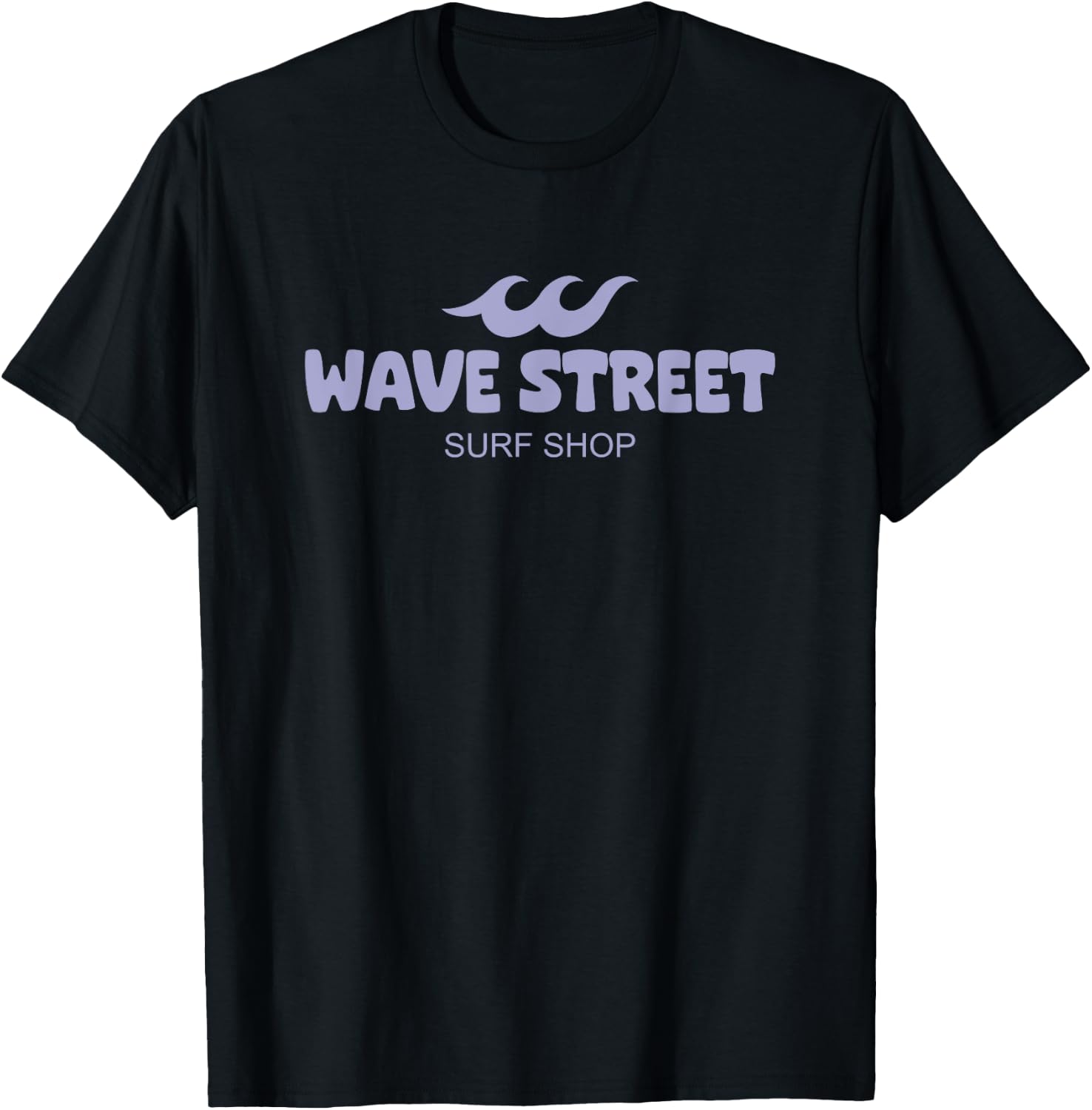Wave Street Classic Waves on the Beach Surf Shop Graphic Women Girls Kids T-Shirt - T-Shirt | Black