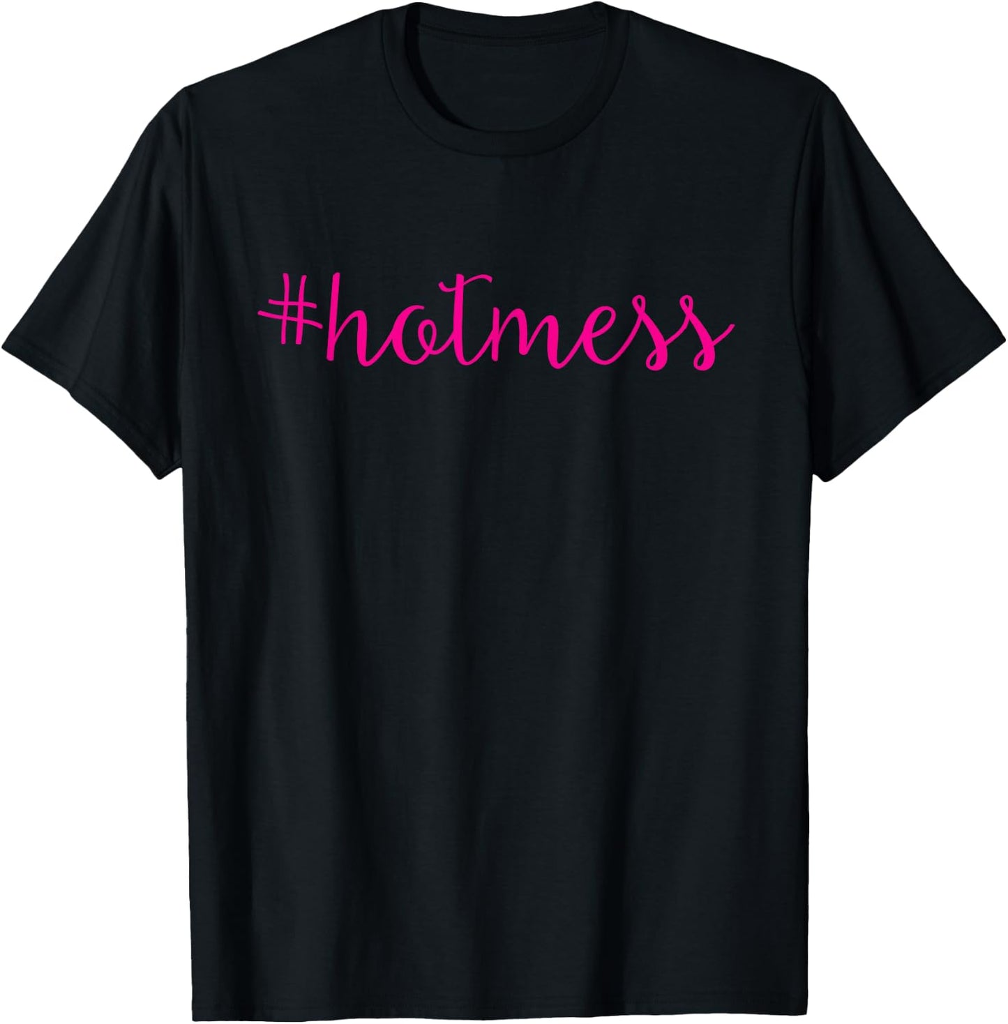 Hotmess Funny Workout Gym Running & Cycling T-Shirt - T-Shirt | Black