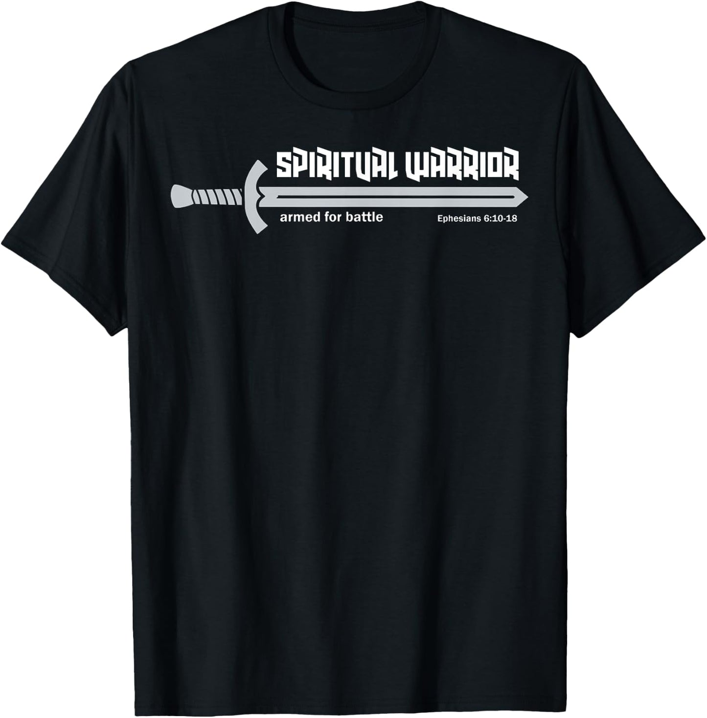 Spiritual Warrior Armor Of God Warfare Ephesians Christian T-Shirt - T-Shirt | Black