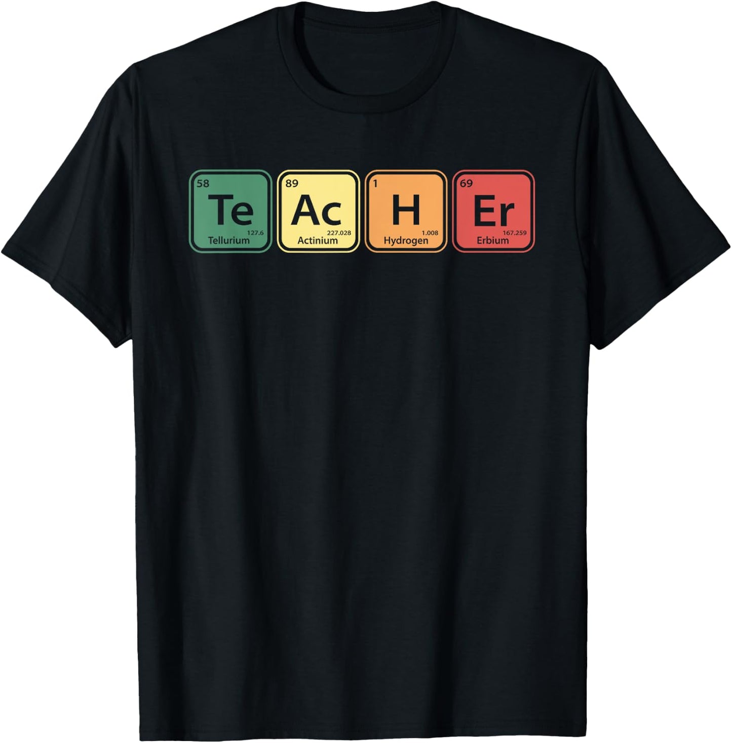 Chemistry Teacher Element Symbols Periodic Table Chemist T-Shirt - T-Shirt | Black