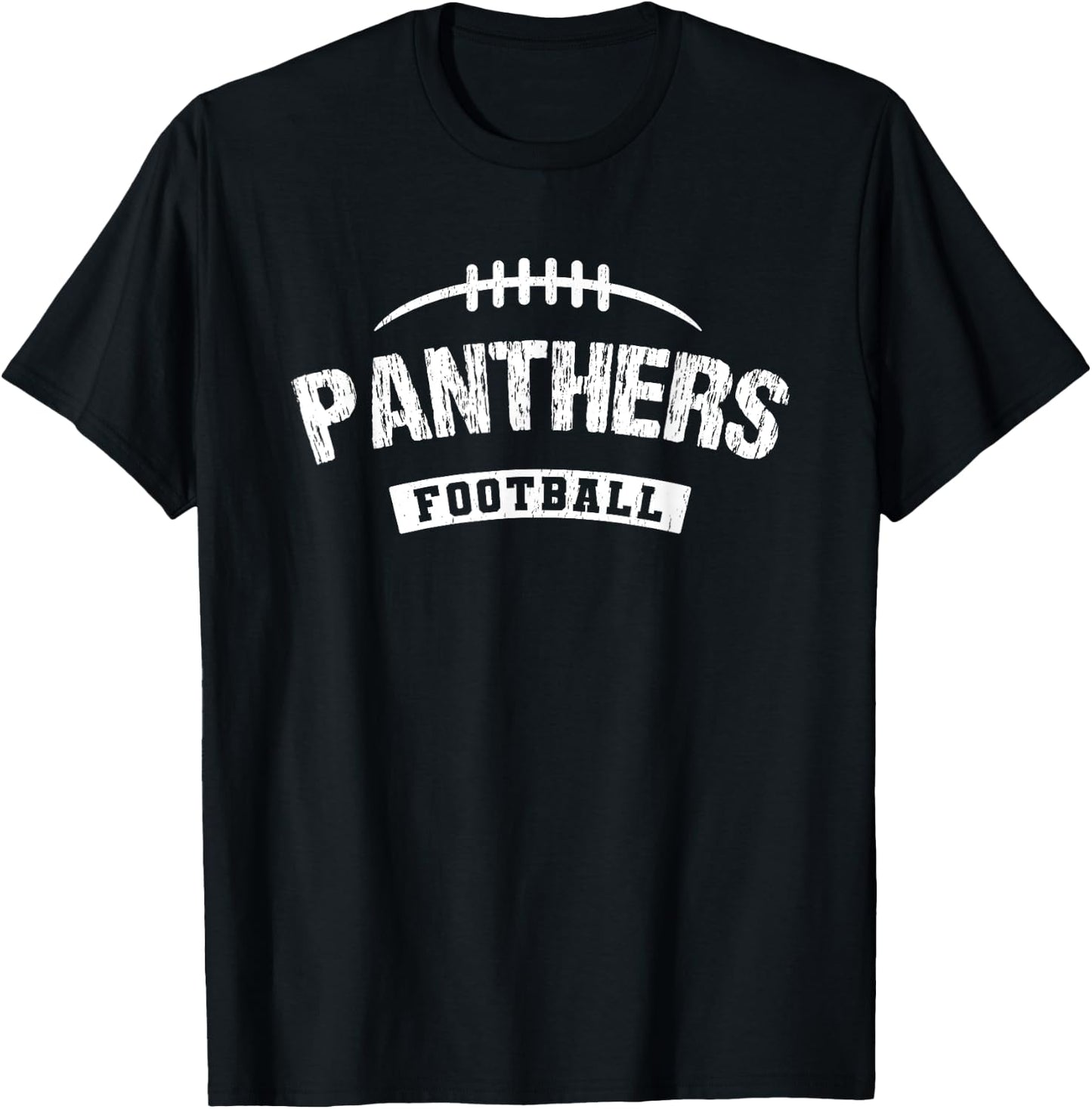 Panthers Dewitt Football Distressed HS T-Shirt - T-Shirt | Black