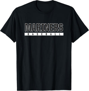 Mariners Homer High School Baseball T-Shirt - T-Shirt | Black