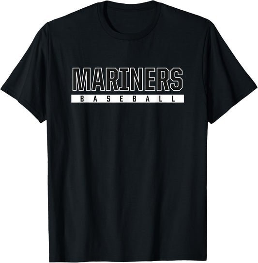 Mariners Homer High School Baseball T-Shirt - T-Shirt | Black