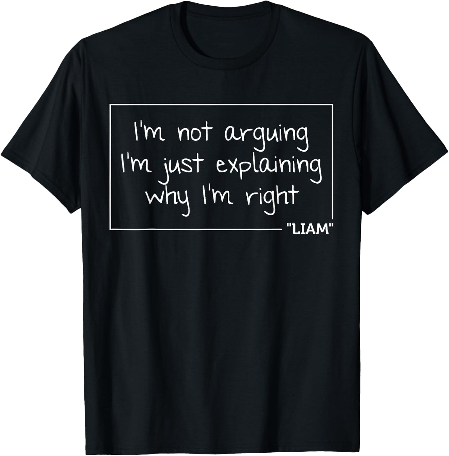 Custom Engineer Christmas Fathers Day Name Liam Quote Funny Birthday Personalized Name Gift T-Shirt - T-Shirt | Black