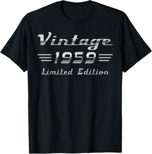 Vintage 1959 Classic Car 66th Birthday T-Shirt - T-Shirt | Black