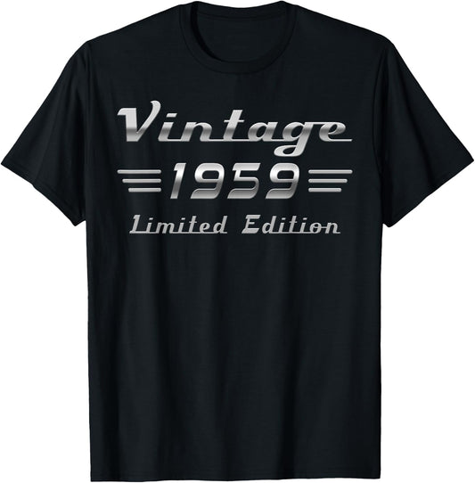 Vintage 1959 Classic Car 66th Birthday T-Shirt - T-Shirt | Black