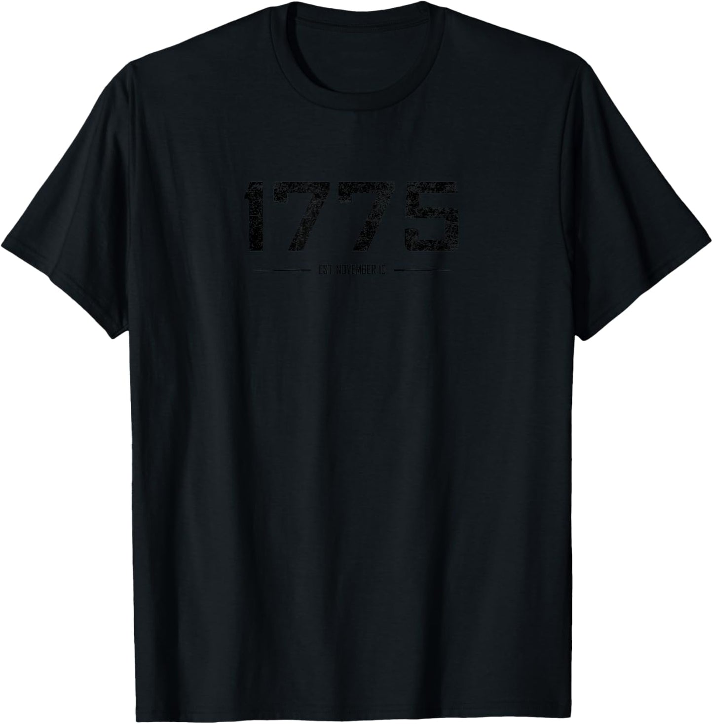 Founded: November 10, 1775 - military birthday vintage black T-Shirt - T-Shirt | Black