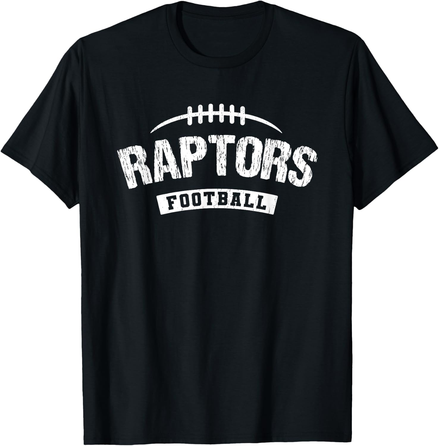Raptors Gallatin Football Distressed HS T-Shirt - T-Shirt | Black