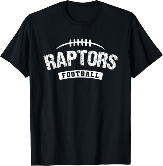 Raptors Gallatin Football Distressed HS T-Shirt - T-Shirt | Black