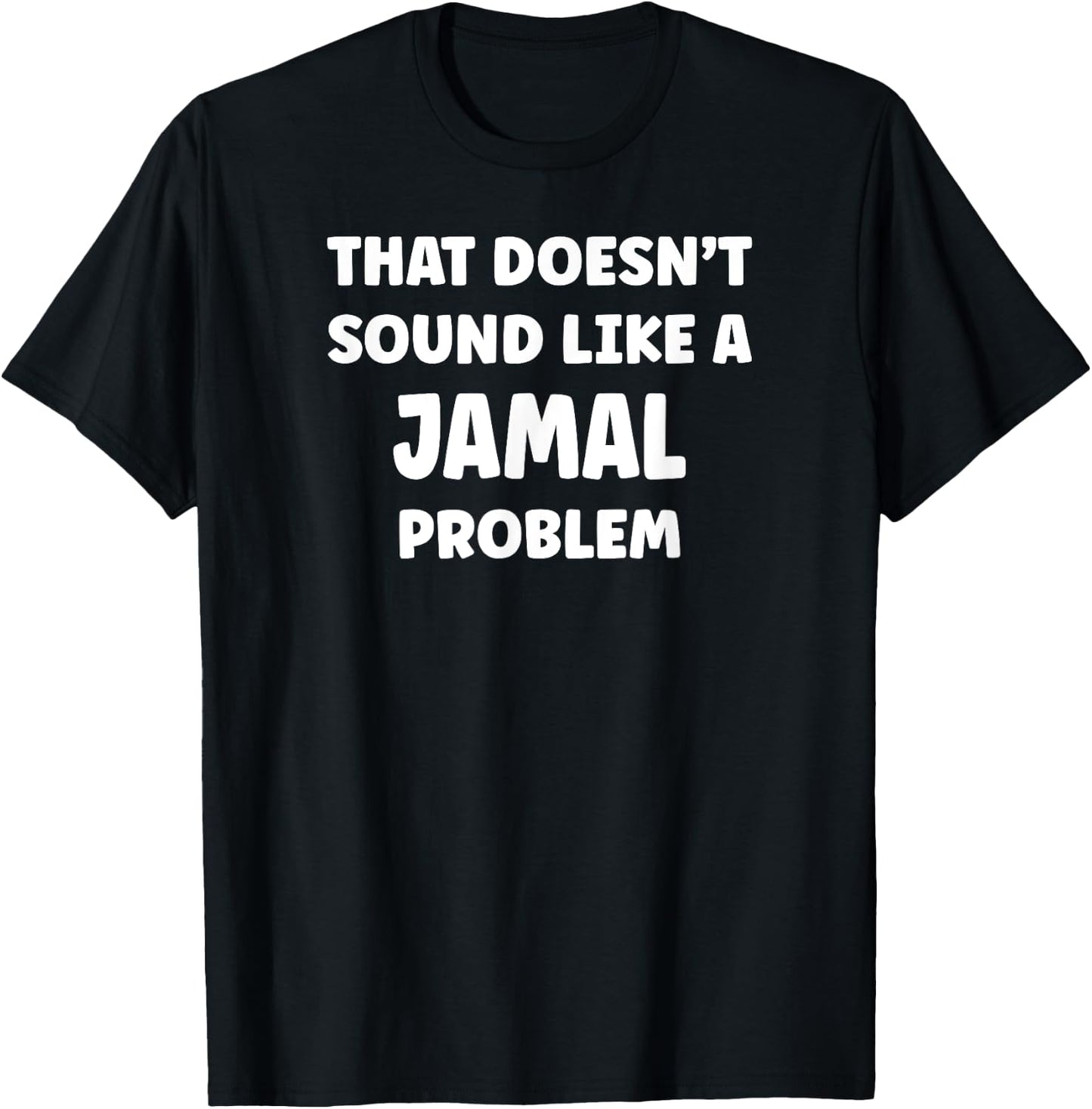 JAMAL Personalized Custom Boys JAMAL Name T-Shirt - T-Shirt | Black