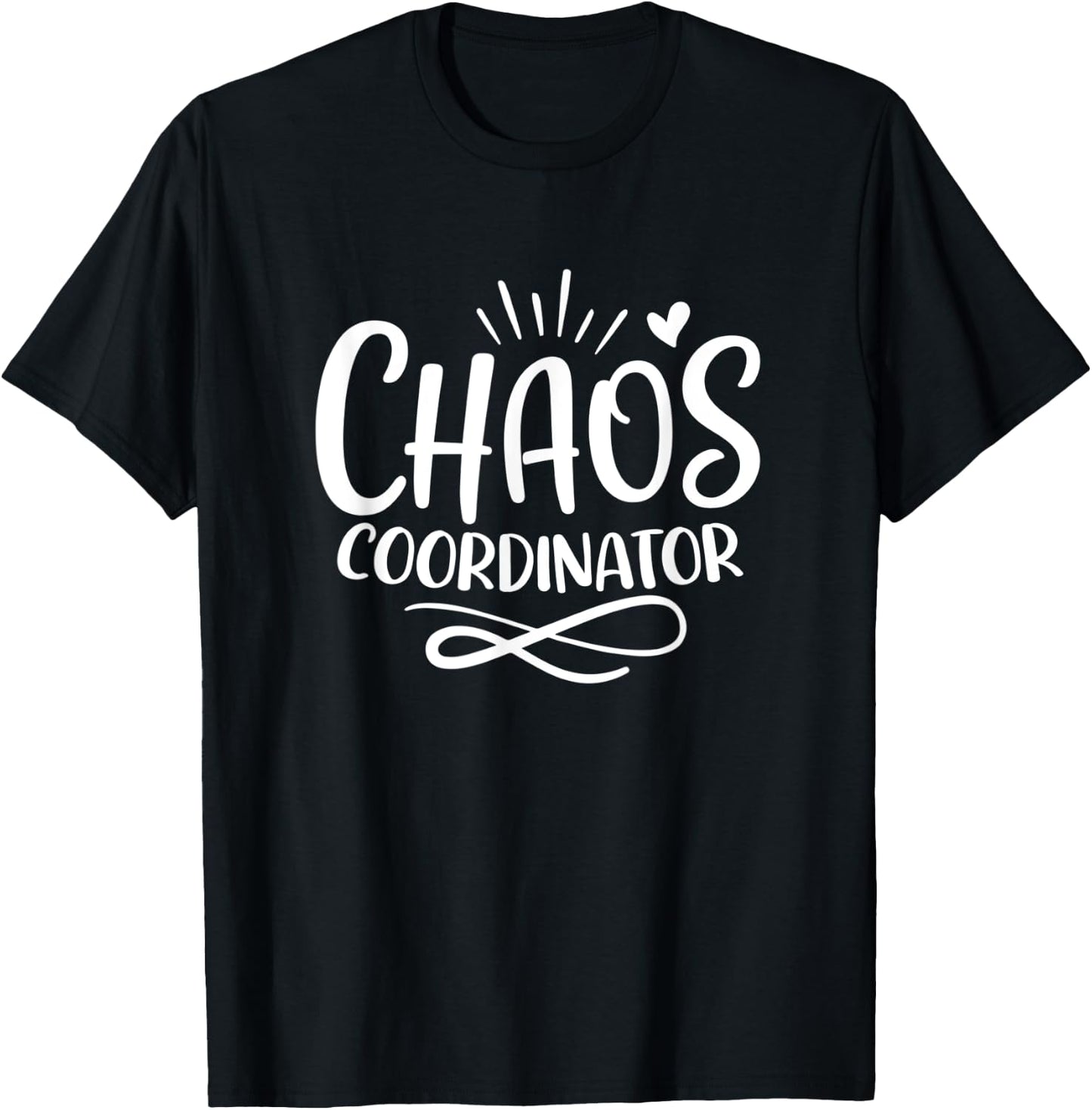 Chaos Coordinator Mom & Daughter Son Mommy & Me Matching T-Shirt - T-Shirt | Black