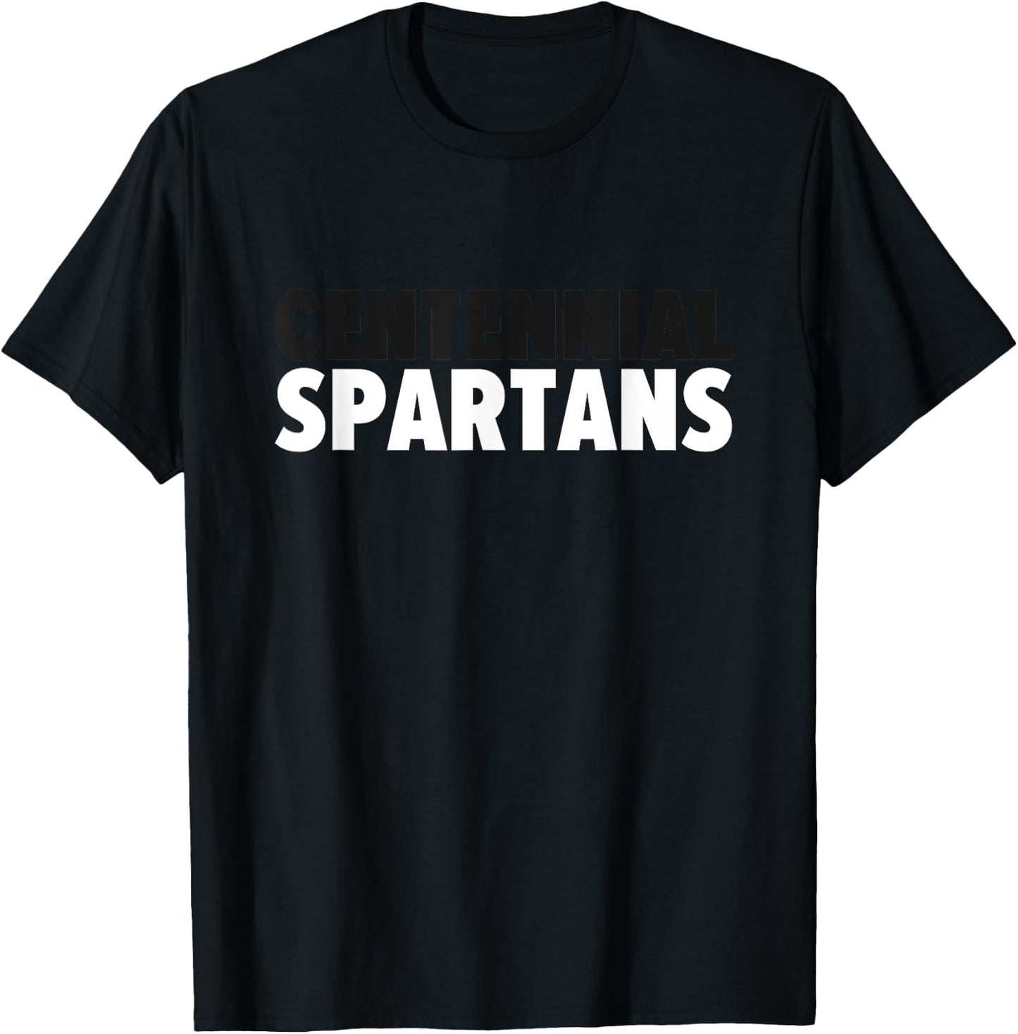 Centennial Spartans Bold T-Shirt - T-Shirt | Black