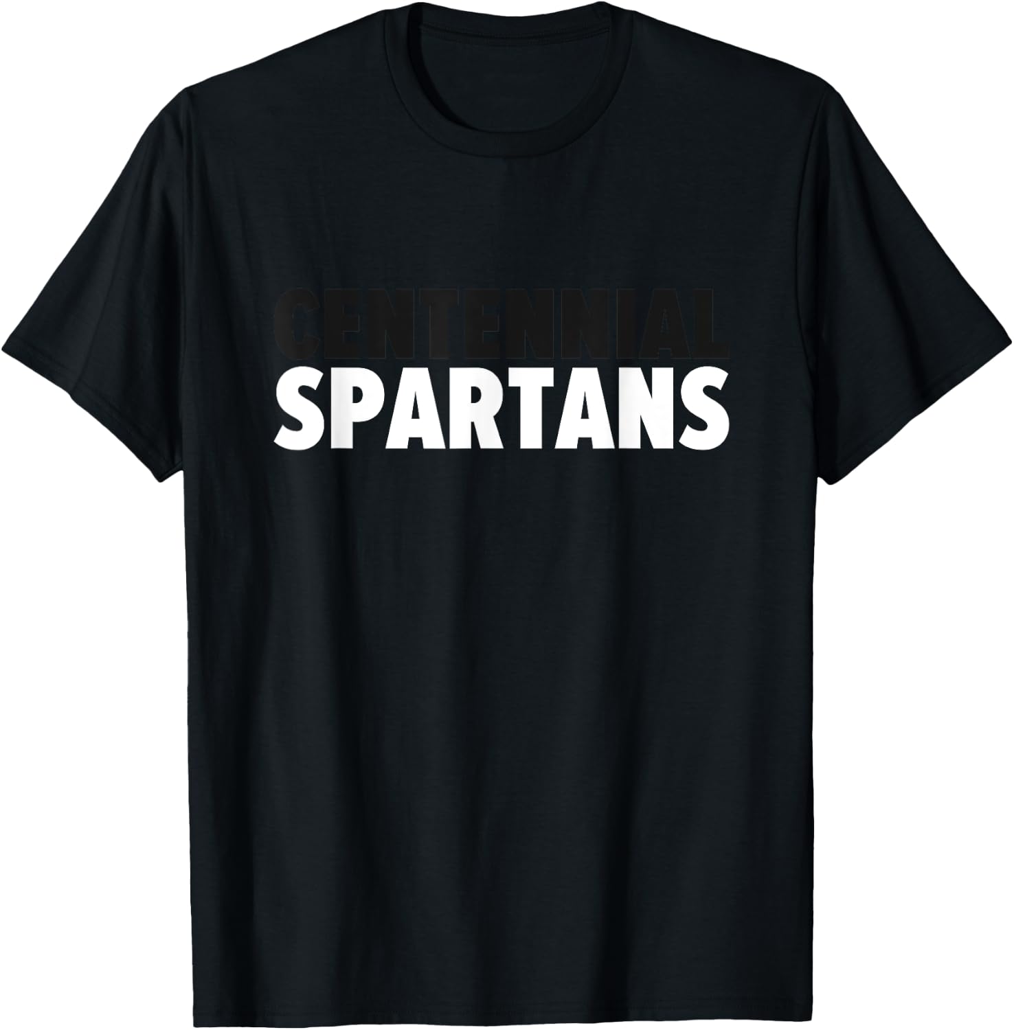 Centennial Spartans Bold T-Shirt - T-Shirt | Black