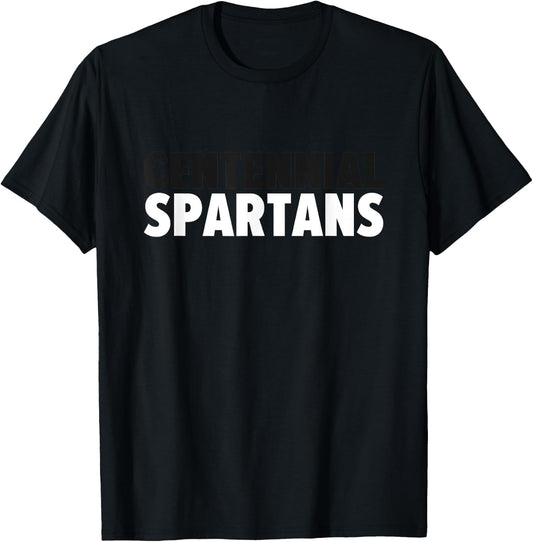 Centennial Spartans Bold T-Shirt - T-Shirt | Black