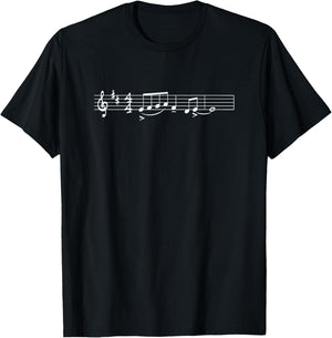 The Lick Funny Jazz Musician Improvisation Music Notation T-Shirt - T-Shirt | Black