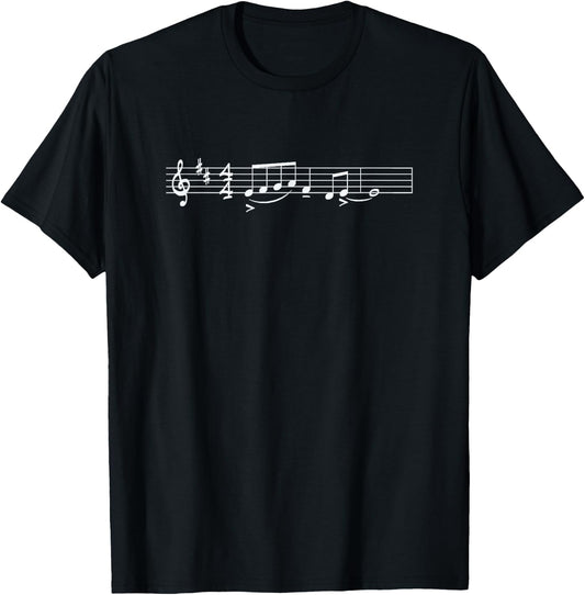 The Lick Funny Jazz Musician Improvisation Music Notation T-Shirt - T-Shirt | Black