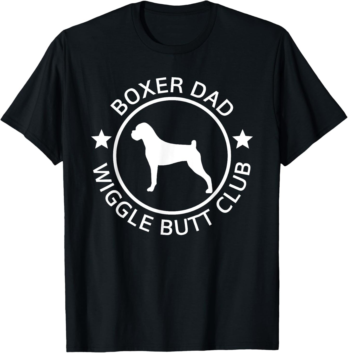 Funny Boxer Dad Wiggle Butt Club Father's Day T-Shirt - T-Shirt | Black