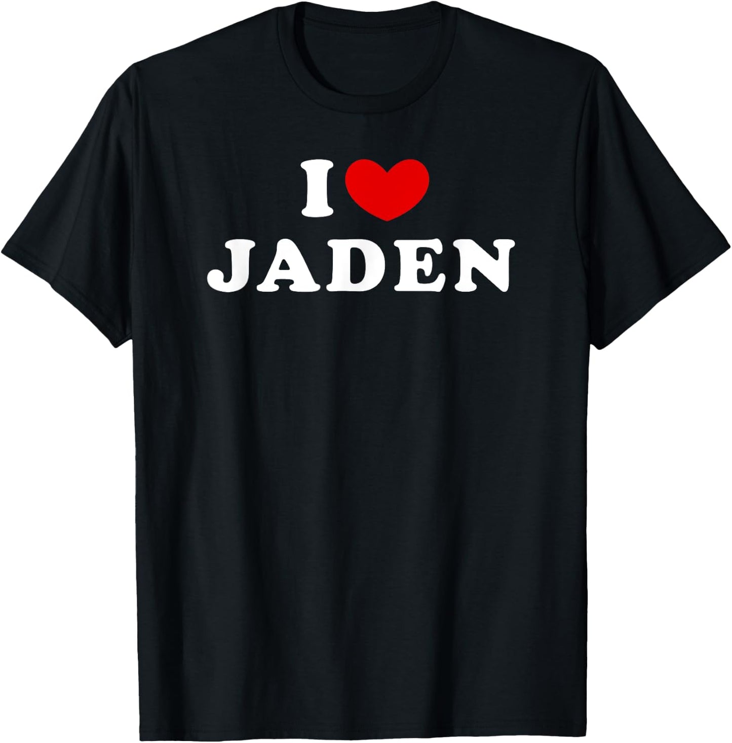 I Love Jaden, I Heart Jaden T-Shirt - T-Shirt | Black