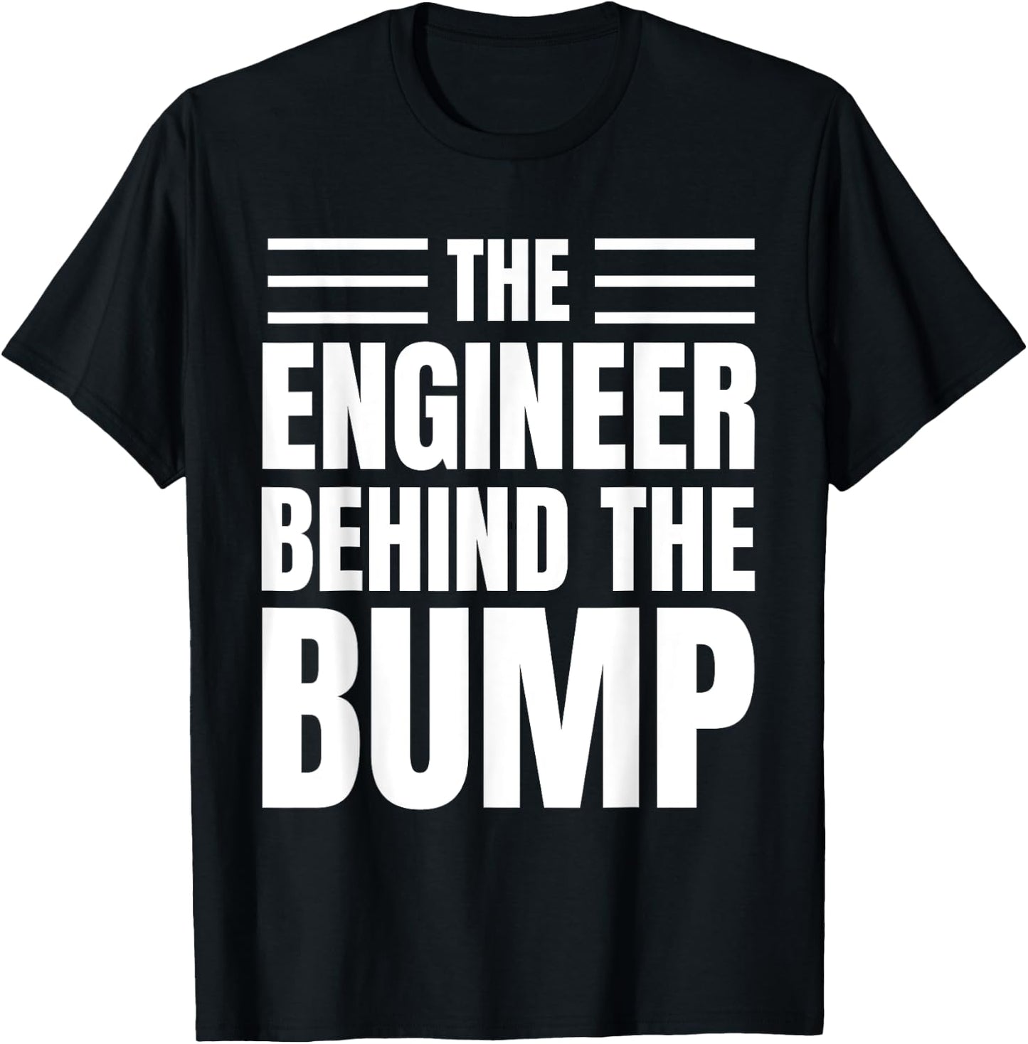 First Time Father Engineer Pregnancy Funny T-Shirt - T-Shirt | Black