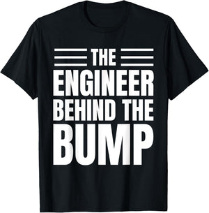 First Time Father Engineer Pregnancy Funny T-Shirt - T-Shirt | Black
