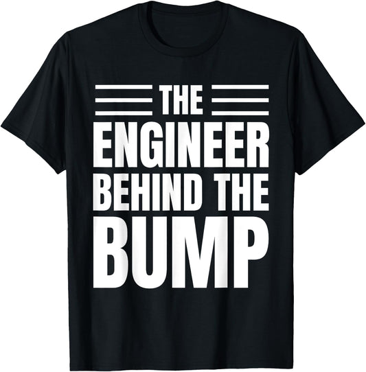First Time Father Engineer Pregnancy Funny T-Shirt - T-Shirt | Black