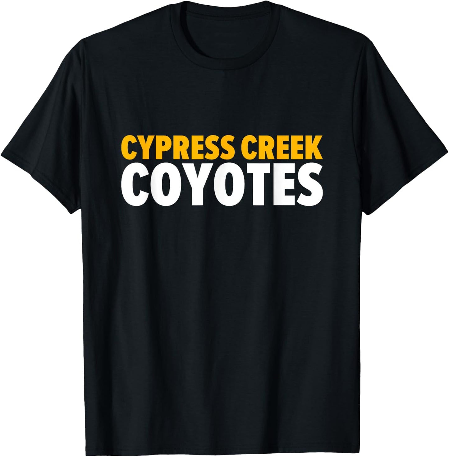 Cypress Creek Coyotes Bold T-Shirt - T-Shirt | Black