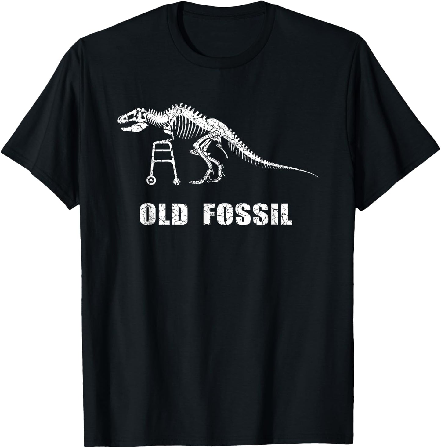 Old Fossil Funny Women T-Shirt - T-Shirt | Black