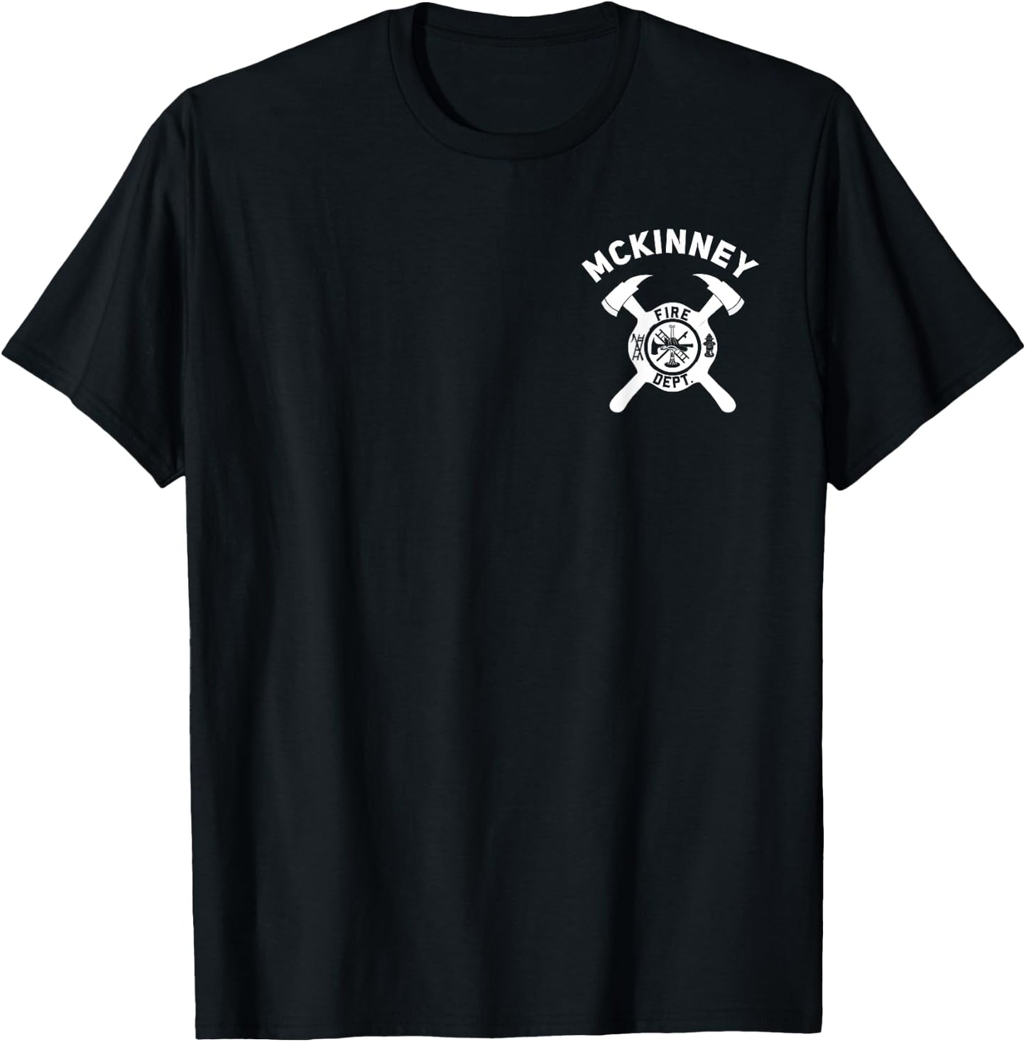 City Of McKinney Fire Department Texas Firefighter T-Shirt - T-Shirt | Black