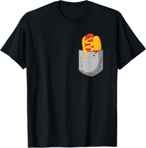 Hotdog Pockets Women T-Shirt - T-Shirt | Black
