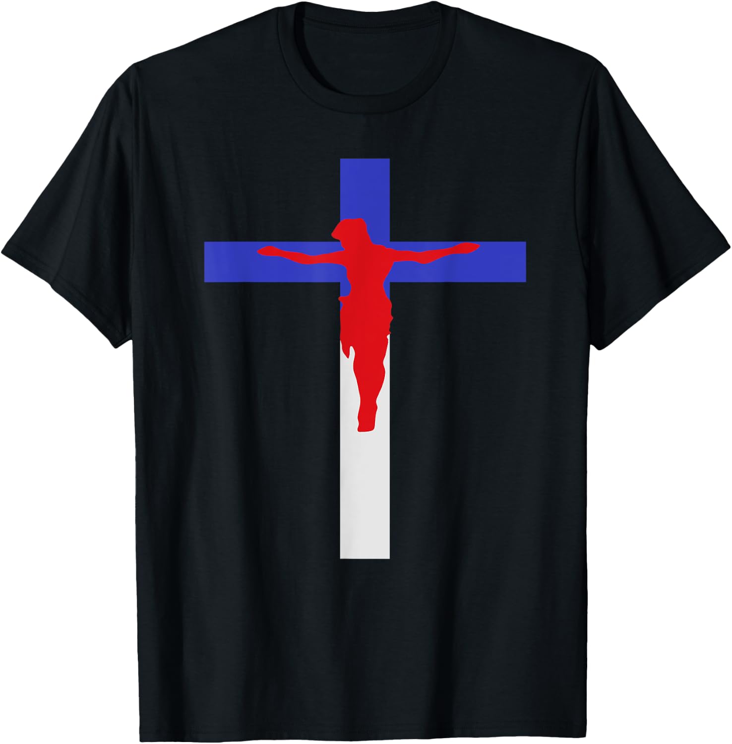 America Covered by Jesus T-Shirt - T-Shirt | Black