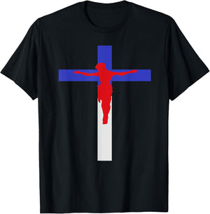 America Covered by Jesus T-Shirt - T-Shirt | Black