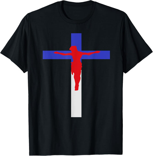 America Covered by Jesus T-Shirt - T-Shirt | Black