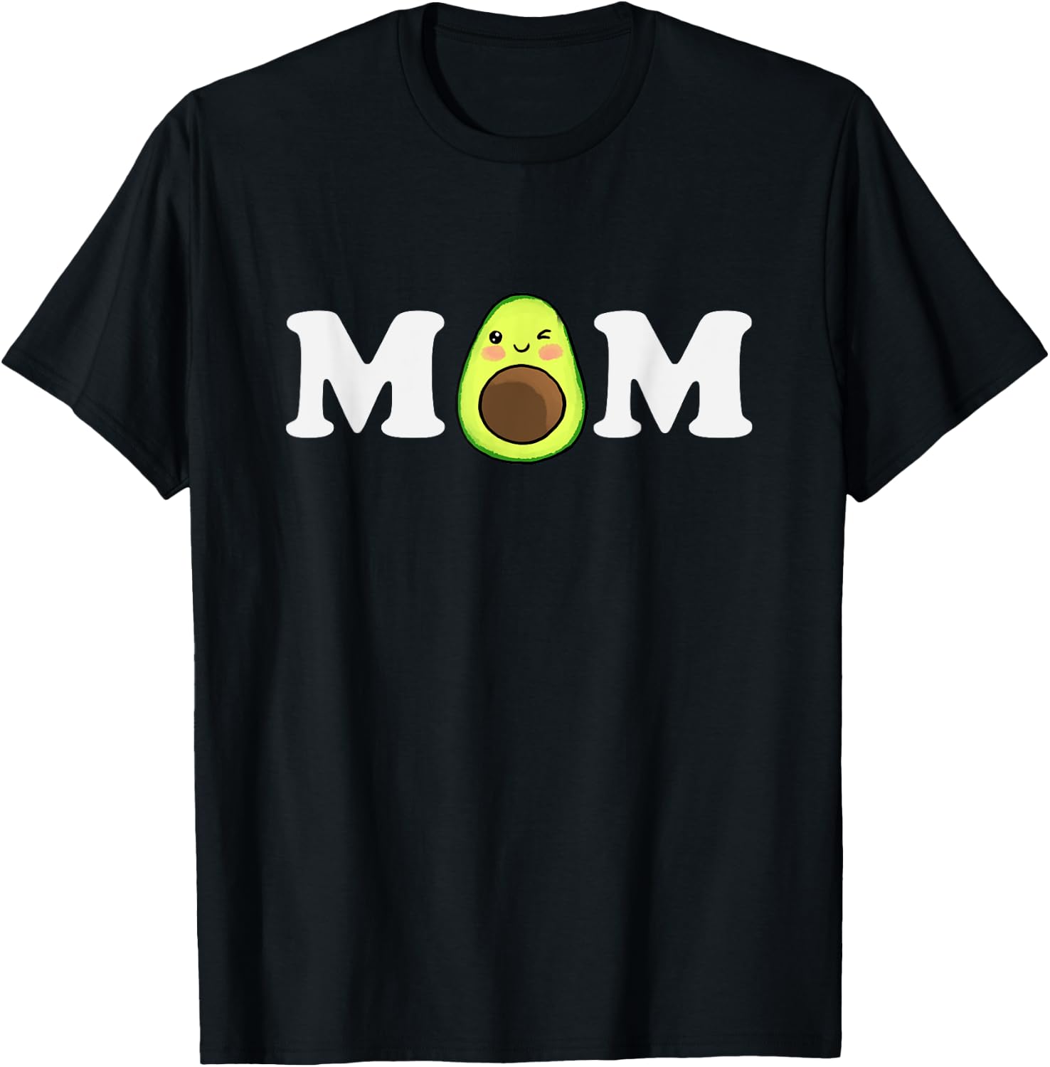 Funny Avocado Mom Guacamole Cinco De Mayo Vegan Fruit Lovers T-Shirt - T-Shirt | Black