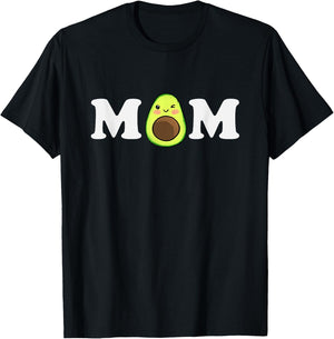 Funny Avocado Mom Guacamole Cinco De Mayo Vegan Fruit Lovers T-Shirt - T-Shirt | Black