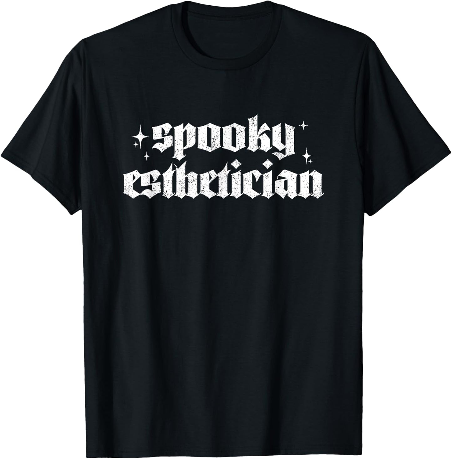 Vintage Spooky Esthetician Halloween Esthetician T-Shirt - T-Shirt | Black