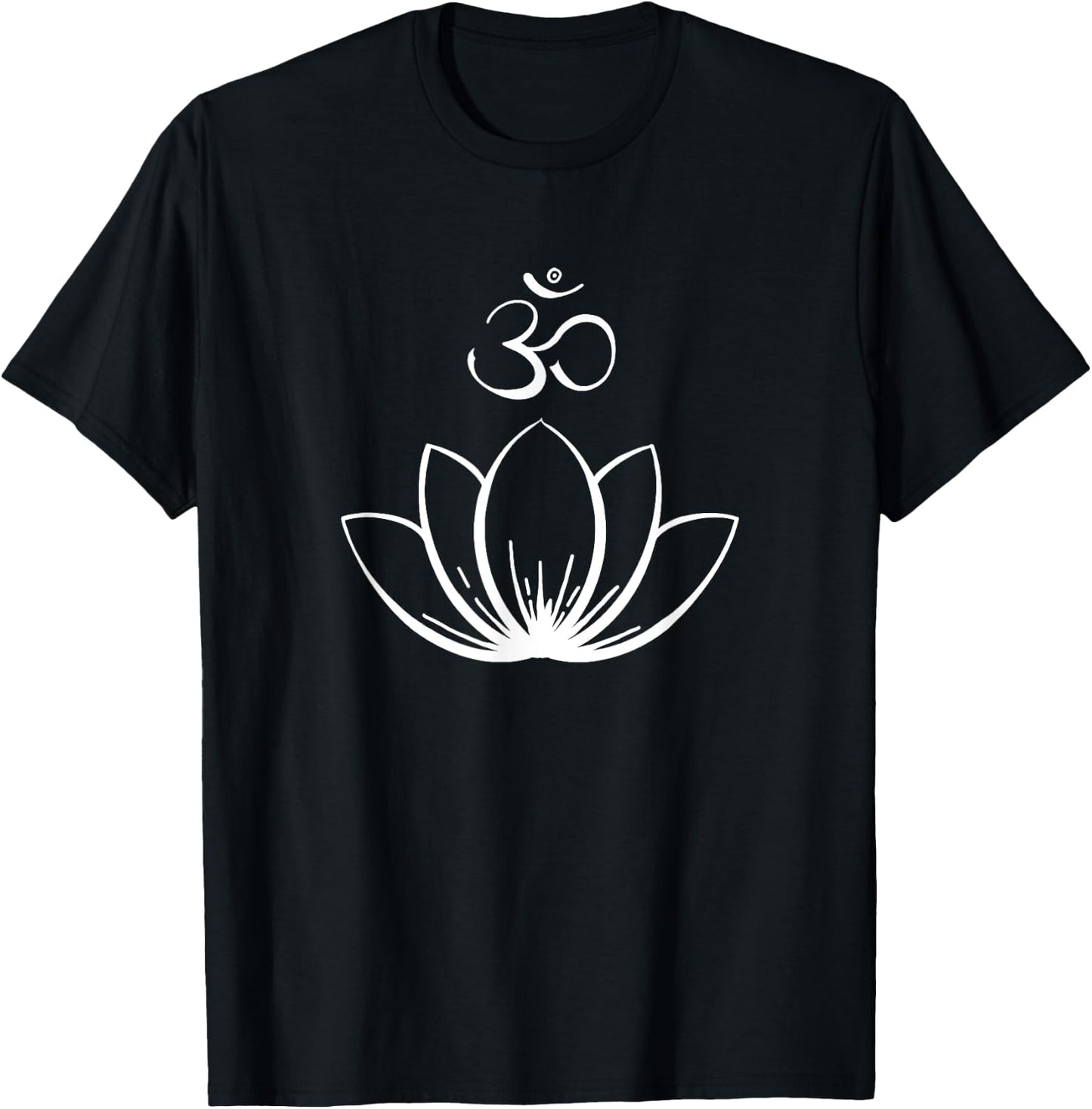 Lotus Ohm. Om Mandala T-Shirt - T-Shirt | Black