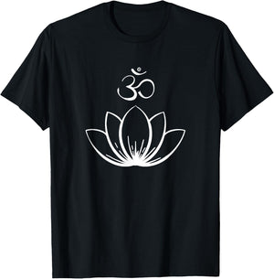 Lotus Ohm. Om Mandala T-Shirt - T-Shirt | Black