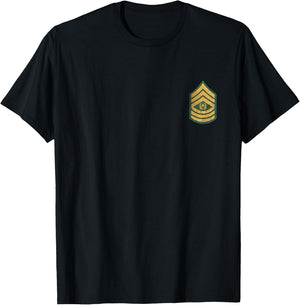 E-9 CSM Command Sergeant Major Rank Insignia Military Papa T-Shirt - T-Shirt | Black