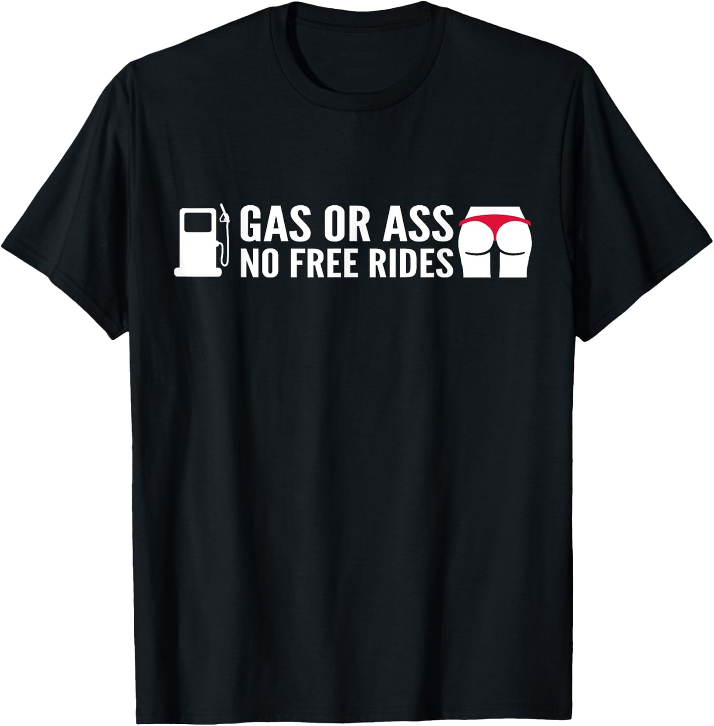 No Free Rides Funny Motorcycle Biker Rider Saying Joke T-Shirt - T-Shirt | Black