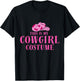 This Is My Cowgirl Costume Women Western Cowboy Rodeo T-Shirt - T-Shirt | Black