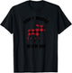 FUNNY ATTITUDE Don't Moose With me winter buffalo plaid gift T-Shirt - T-Shirt | Black
