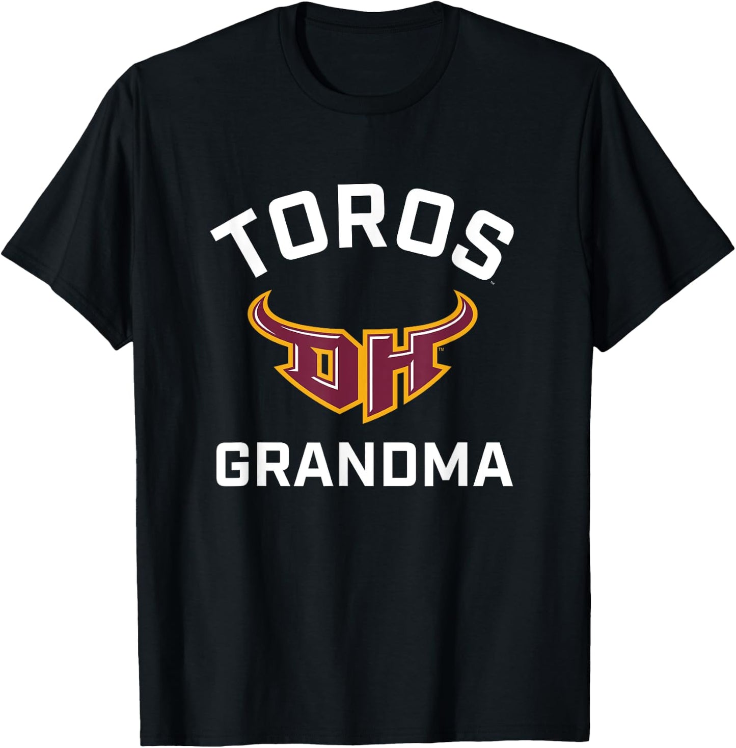 Cal State Dominguez Hills CSUDH Toros Arched Grandma T-Shirt - T-Shirt | Black