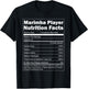 Music Gift - Funny Nutrition Facts Marimba Player T-Shirt - T-Shirt | Black