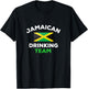 Jamaica Drinking Team Funny Jamaican Flag Beer Party T-Shirt - T-Shirt | Black