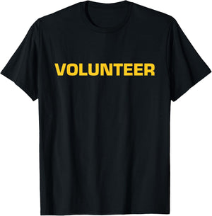 Volunteer - Front & Back 103 T-Shirt - T-Shirt | Black
