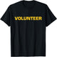 Volunteer - Front & Back 103 T-Shirt - T-Shirt | Black